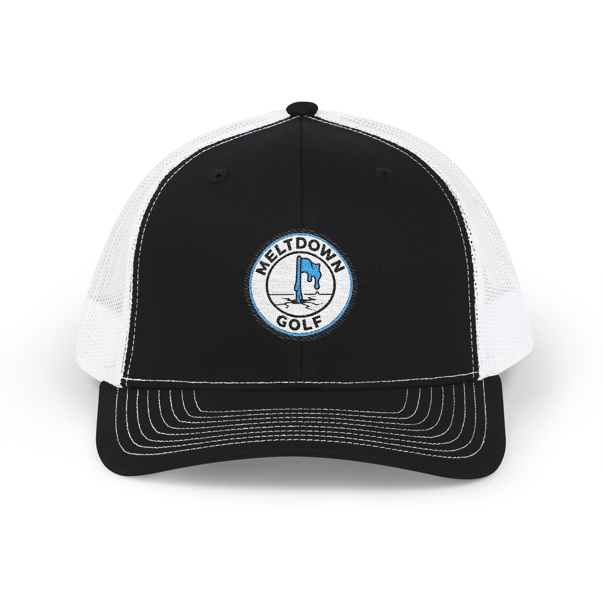 Meltdown Golf Patch Hat | Embroidered Melting Flag Golf Patch