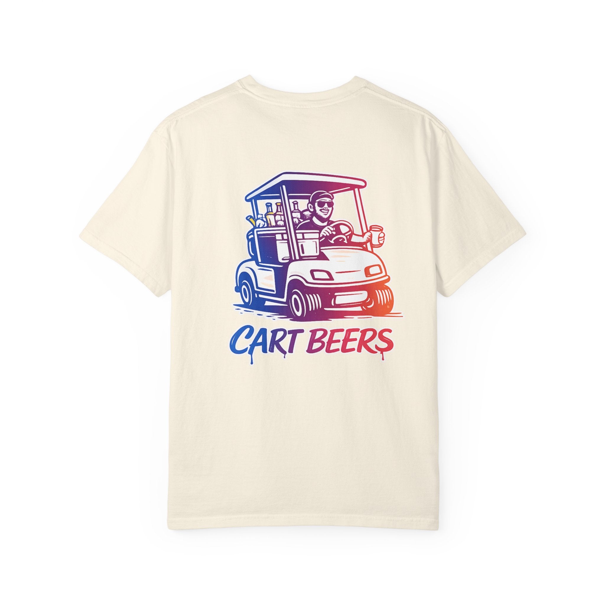 Golf Cart T‑Shirt — "Cart Beers" Vintage Golfing Tee