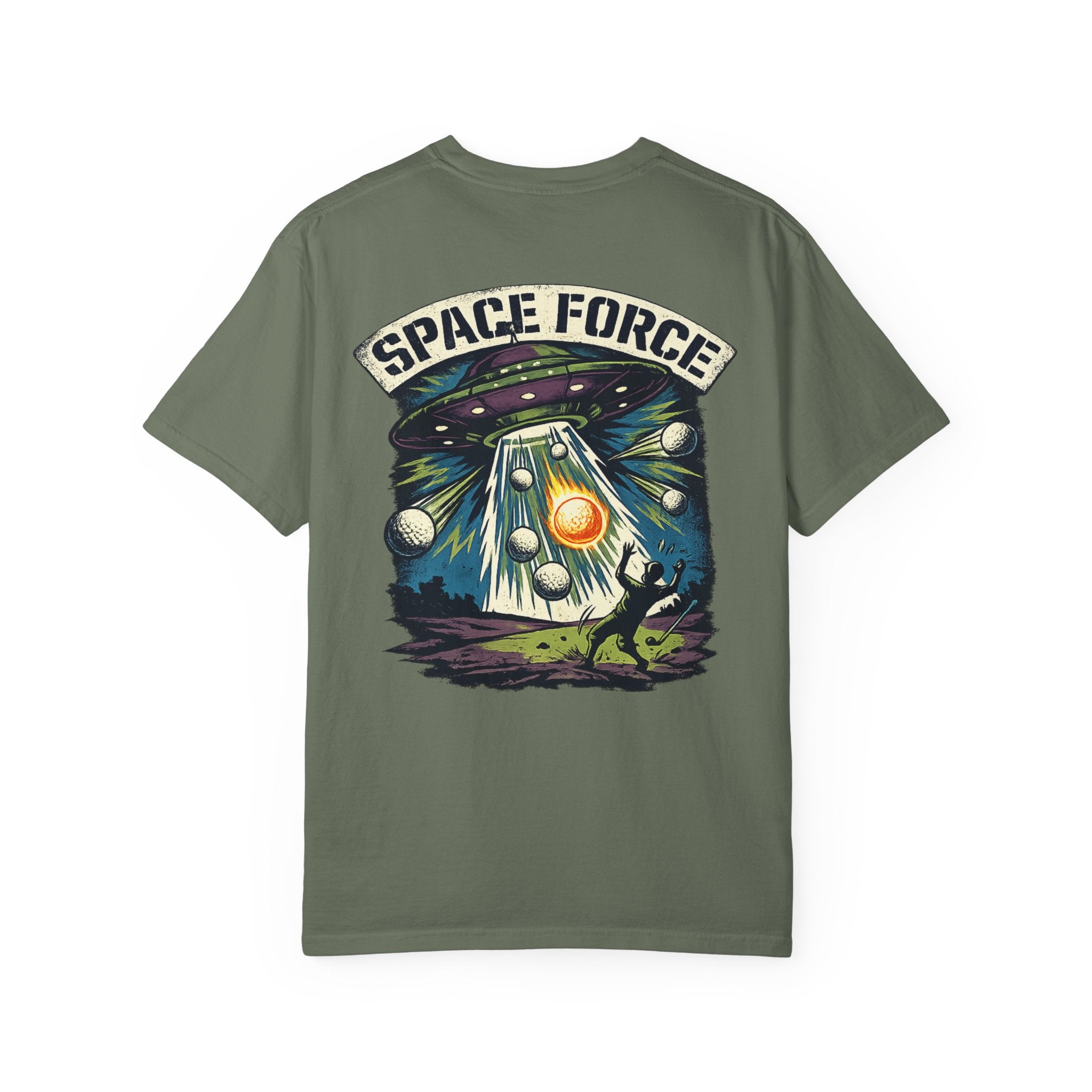 Space Force T-Shirt — Retro UFO Alien Abduction Graphic Tee