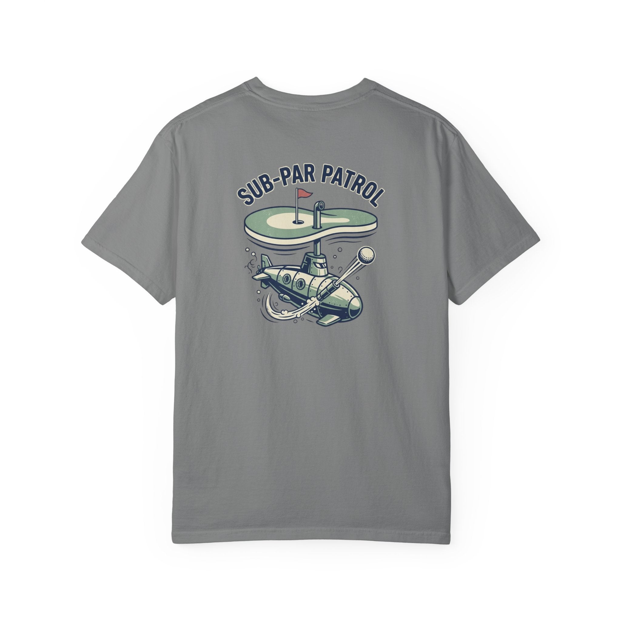 Sub-Par Patrol Golf Shirt – Vintage Submarine Funny Golf Graphic Tee