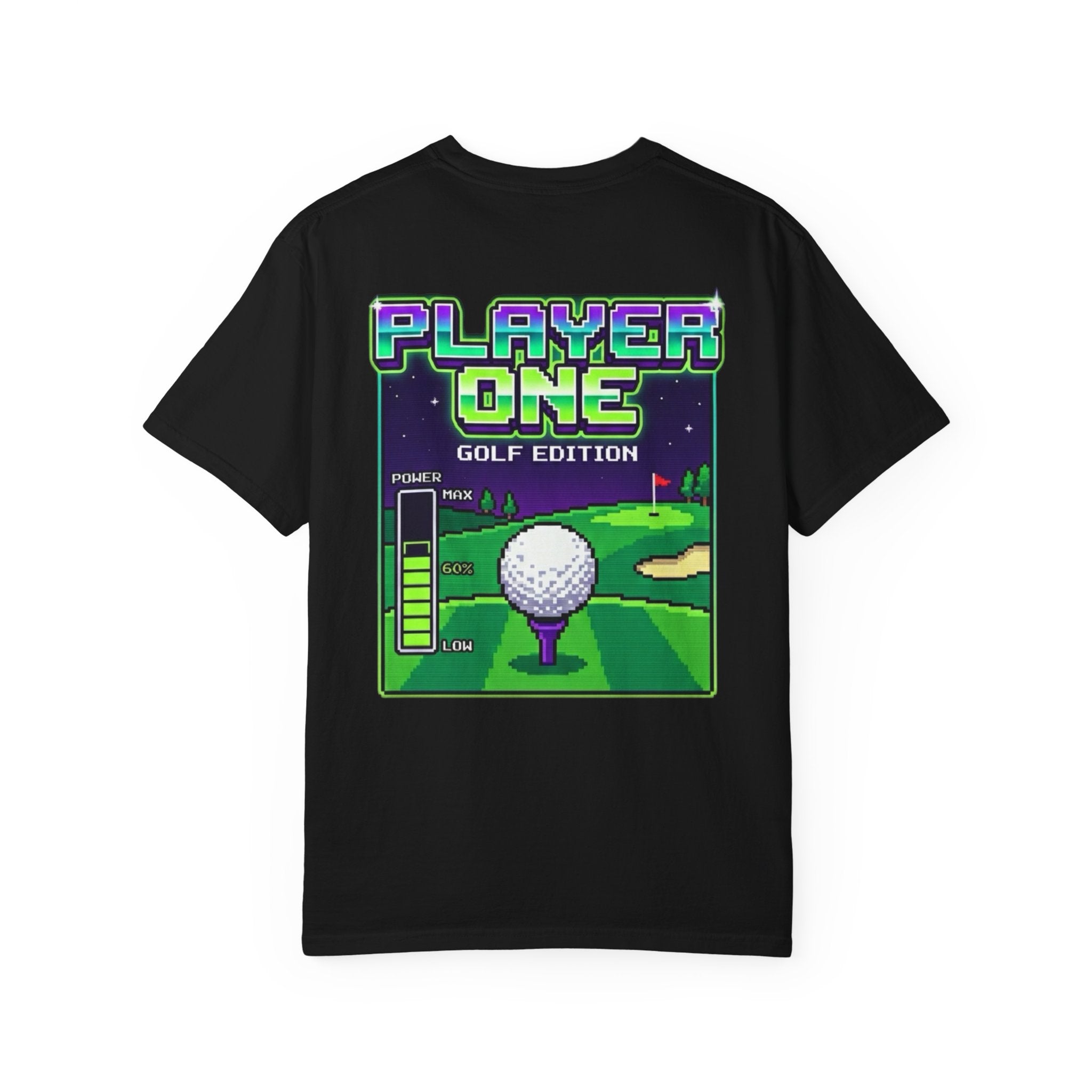 Player One Golf Edition T-Shirt — Retro Pixel Golf Tee