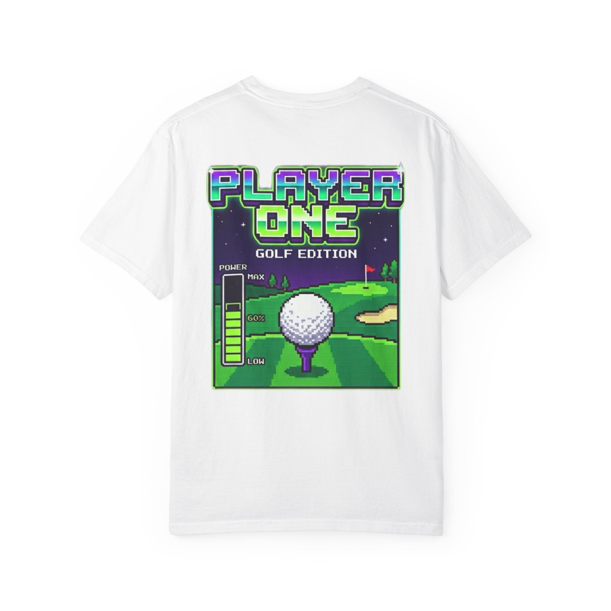 Player One Golf Edition T-Shirt — Retro Pixel Golf Tee