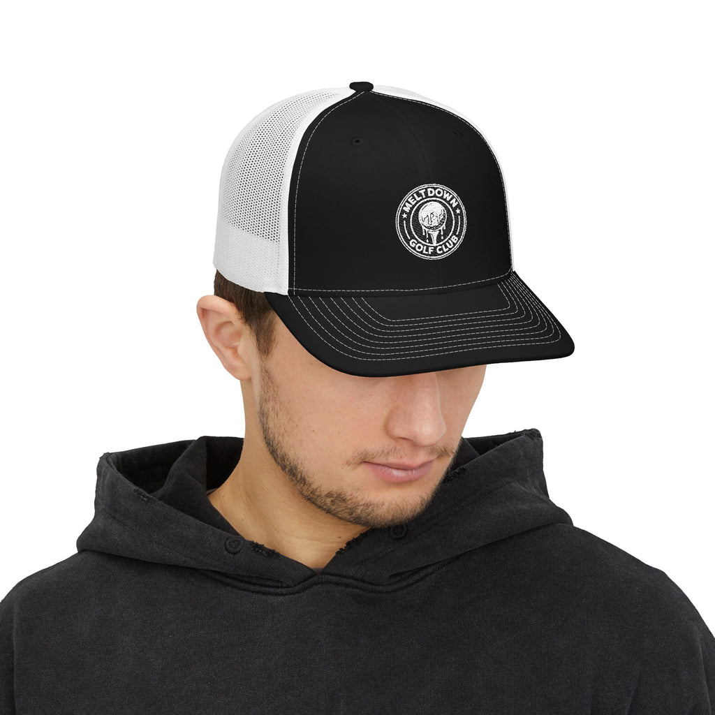 Meltdown Golf Club Embroidered Trucker Cap