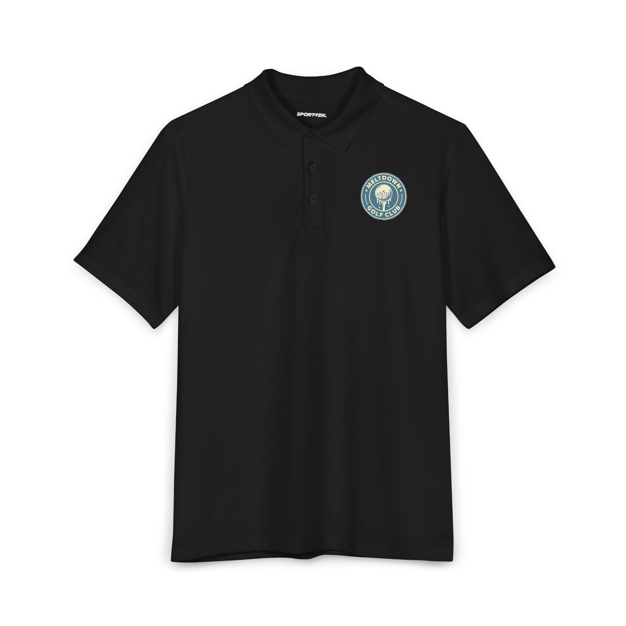Meltdown Logo Polo Shirt — Sport-Tek UV Micropique Men's Polo