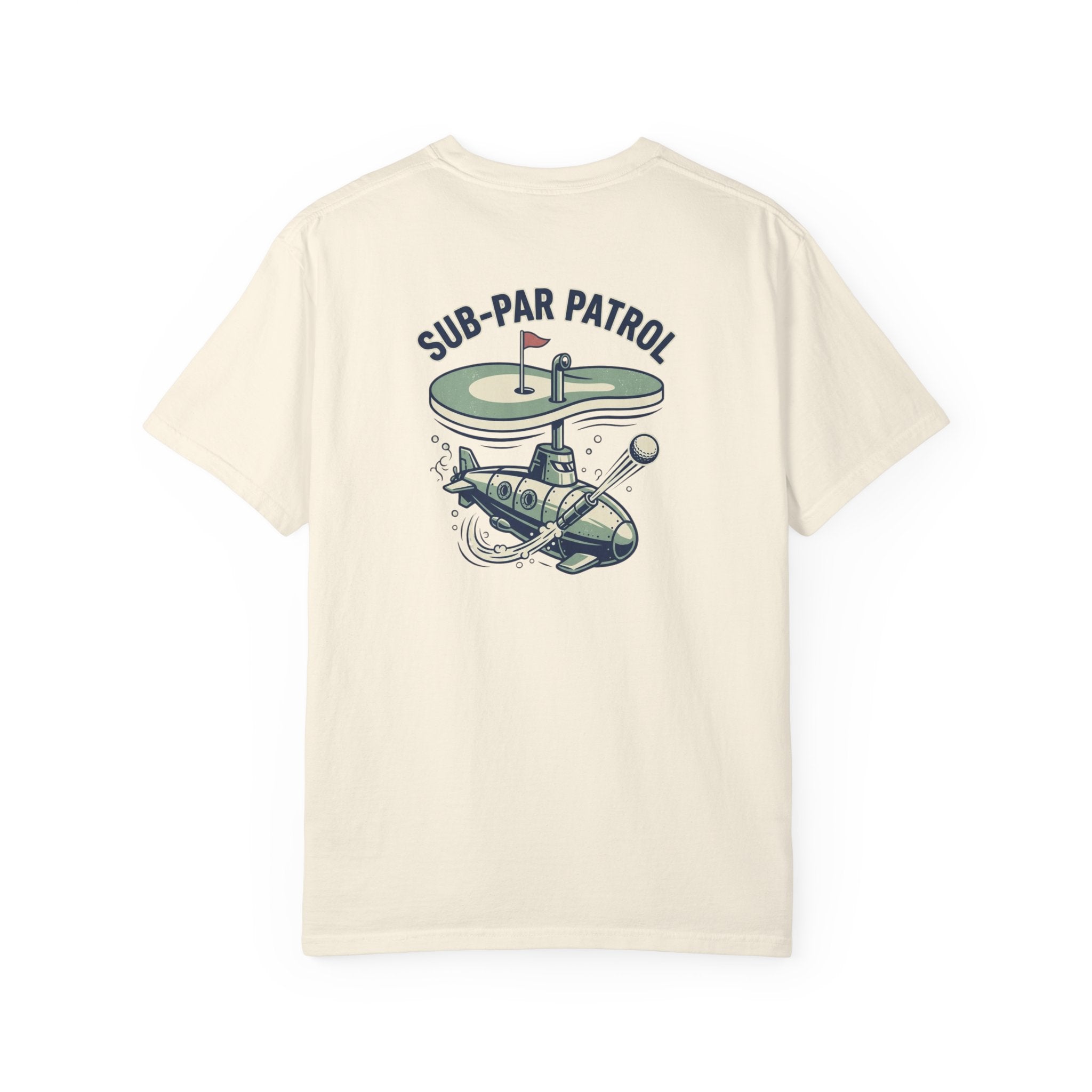 Sub-Par Patrol Golf Shirt – Vintage Submarine Funny Golf Graphic Tee
