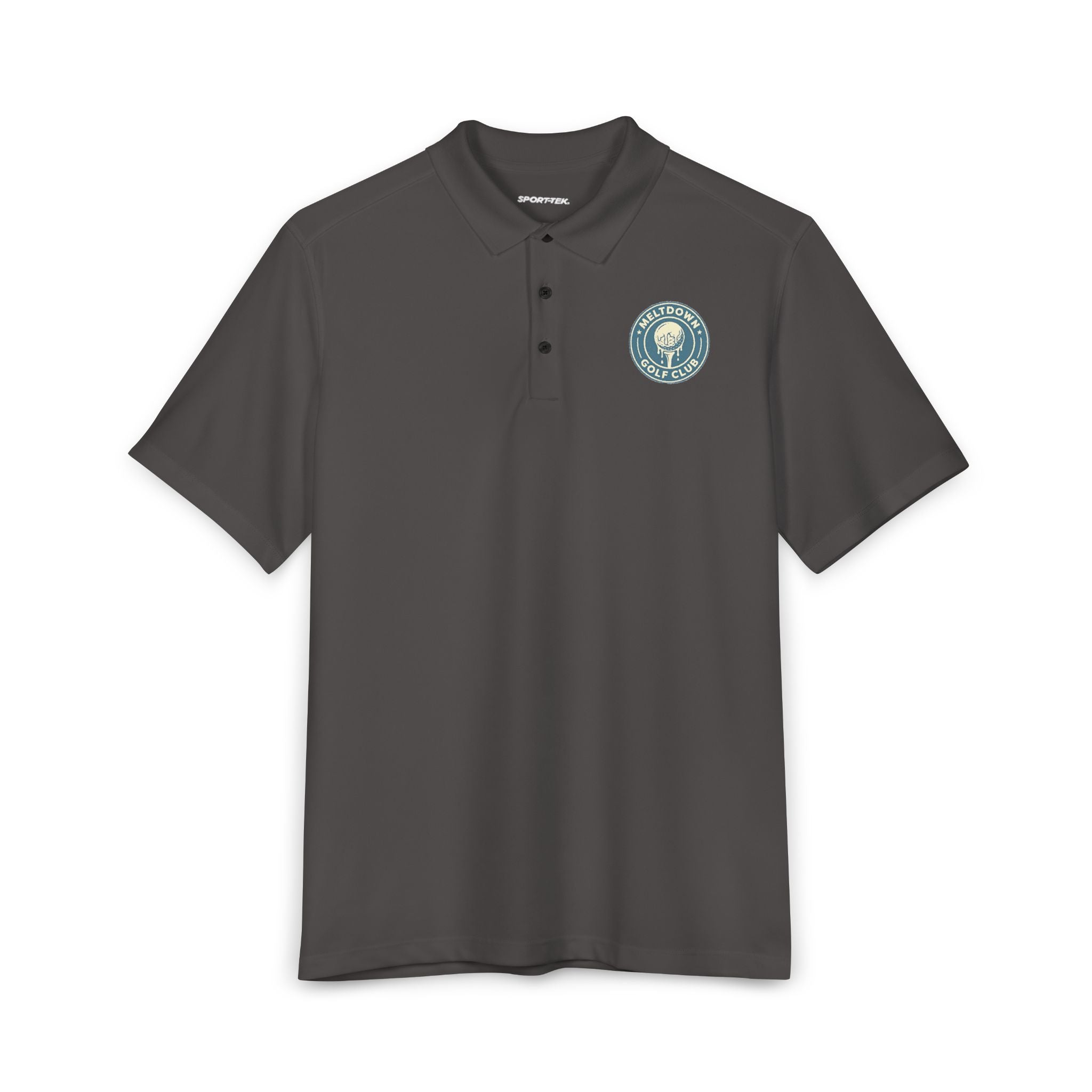 Meltdown Logo Polo Shirt — Sport-Tek UV Micropique Men's Polo