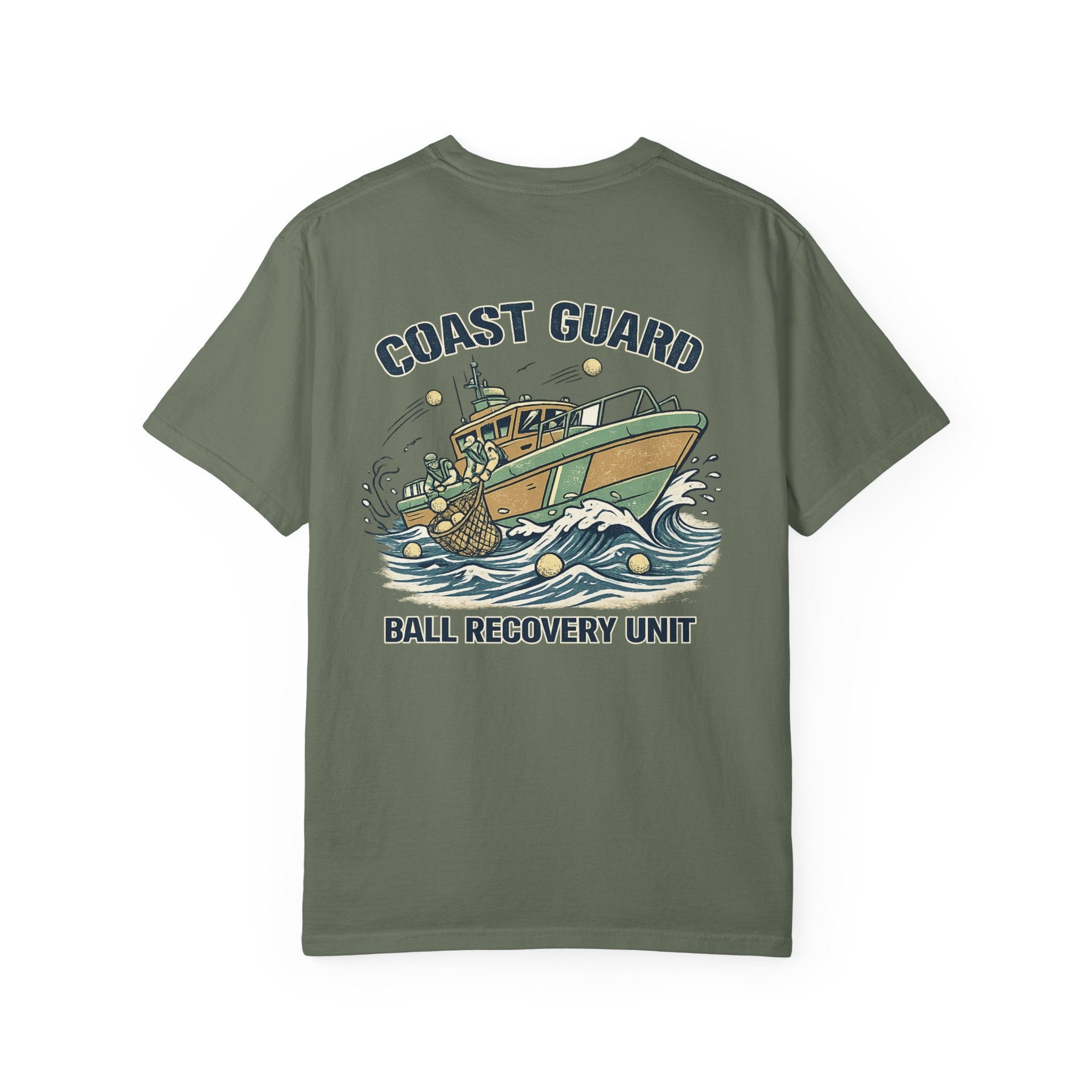 Coast Guard Ball Recovery Unit Golf Shirt – Vintage Nautical Golf Tee