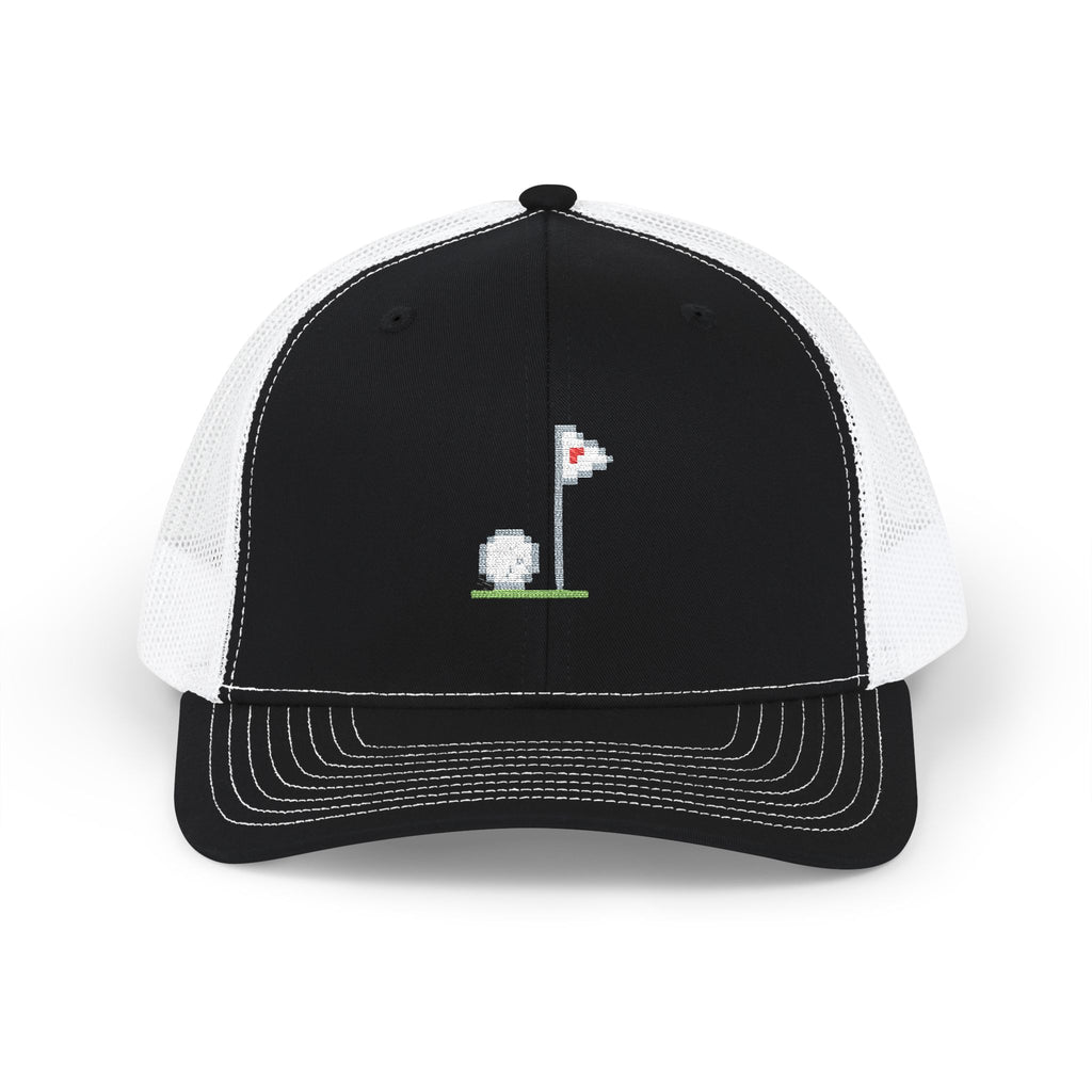 90s Golf Video Game Snapback Trucker Cap — Retro Arcade Golf Embroidery