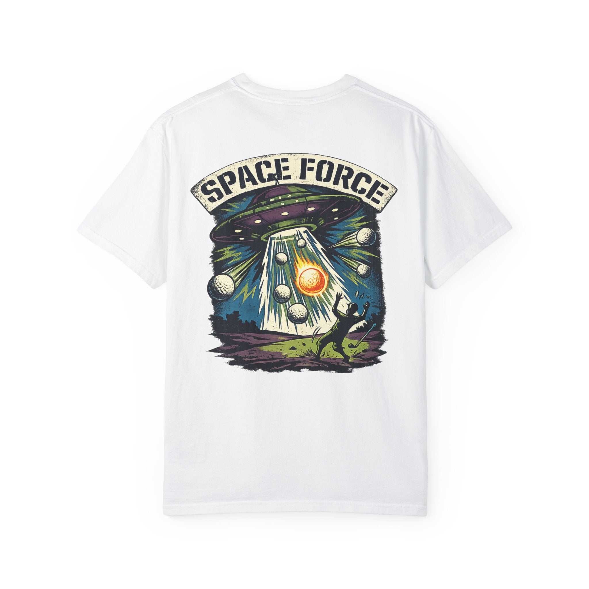Space Force T-Shirt — Retro UFO Alien Abduction Graphic Tee