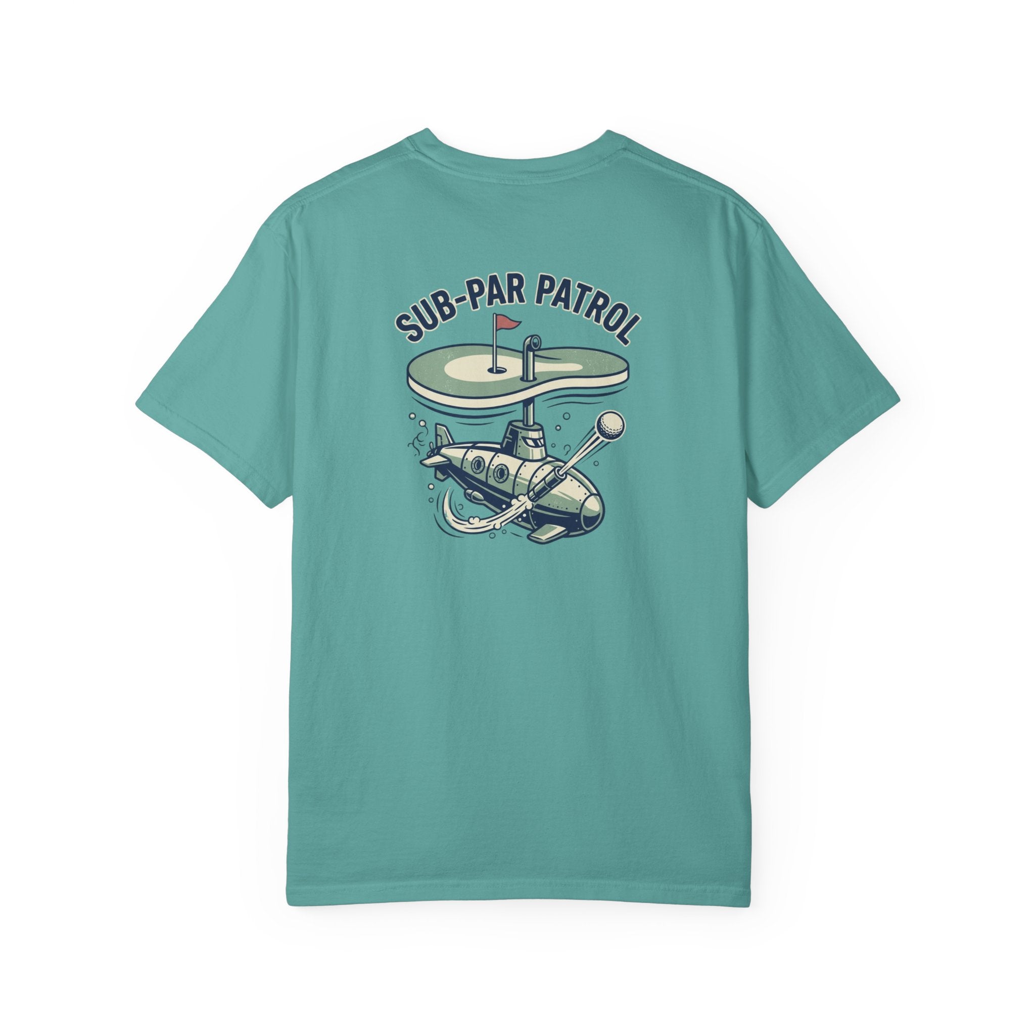 Sub-Par Patrol Golf Shirt – Vintage Submarine Funny Golf Graphic Tee