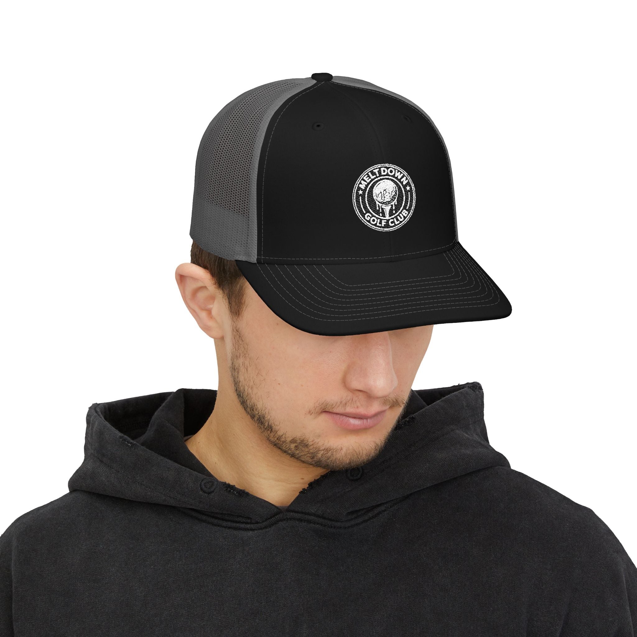 Meltdown Golf Club Embroidered Trucker Cap
