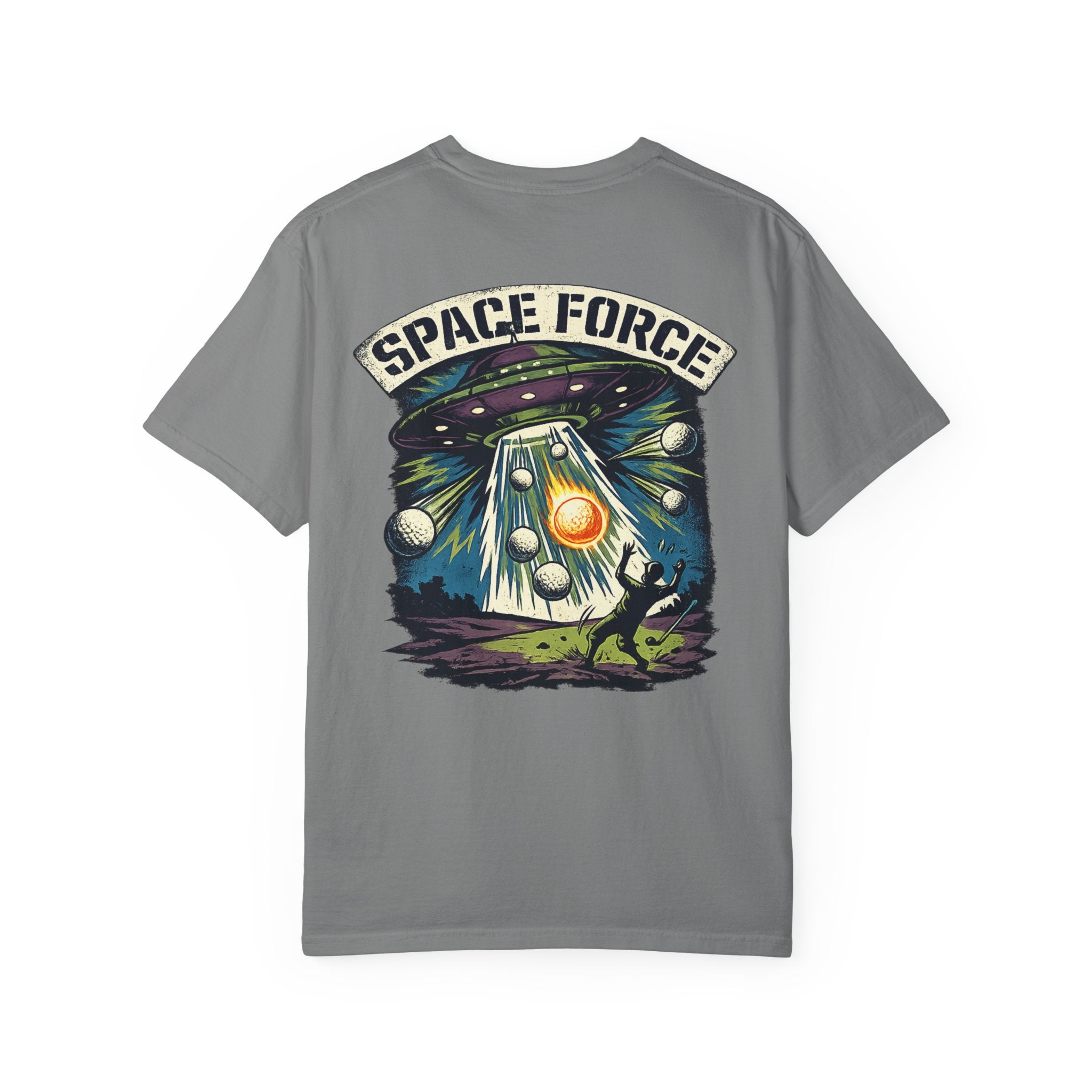 Space Force T-Shirt — Retro UFO Alien Abduction Graphic Tee