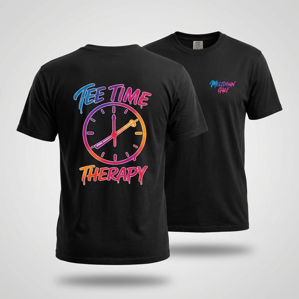 T-Shirt — 'Tee Time Therapy' Golf Graphic Tee