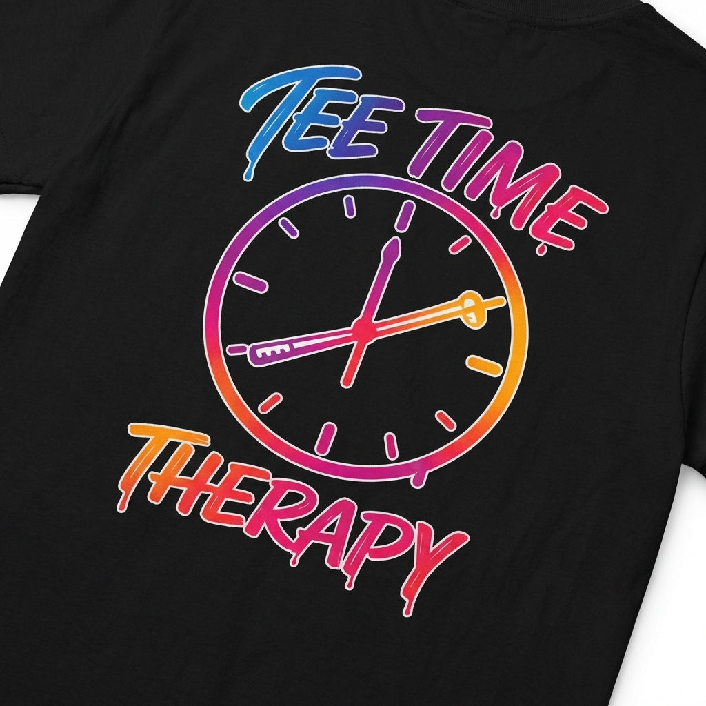 T-Shirt — 'Tee Time Therapy' Golf Graphic Tee