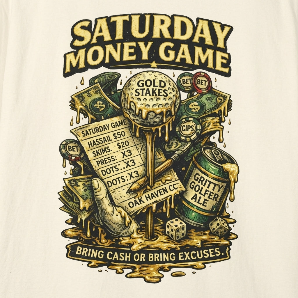 Saturday Money Game T‑Shirt — 'Bring Cash or Bring Excuses' Graphic Tee