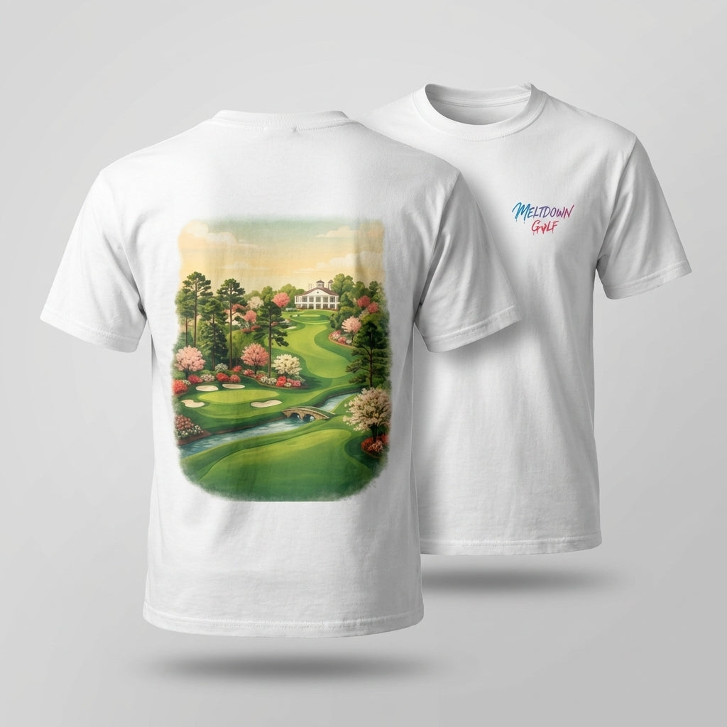 Retro Augusta-Inspired Golf T-Shirt | Classic Spring Golf Course Graphic Tee