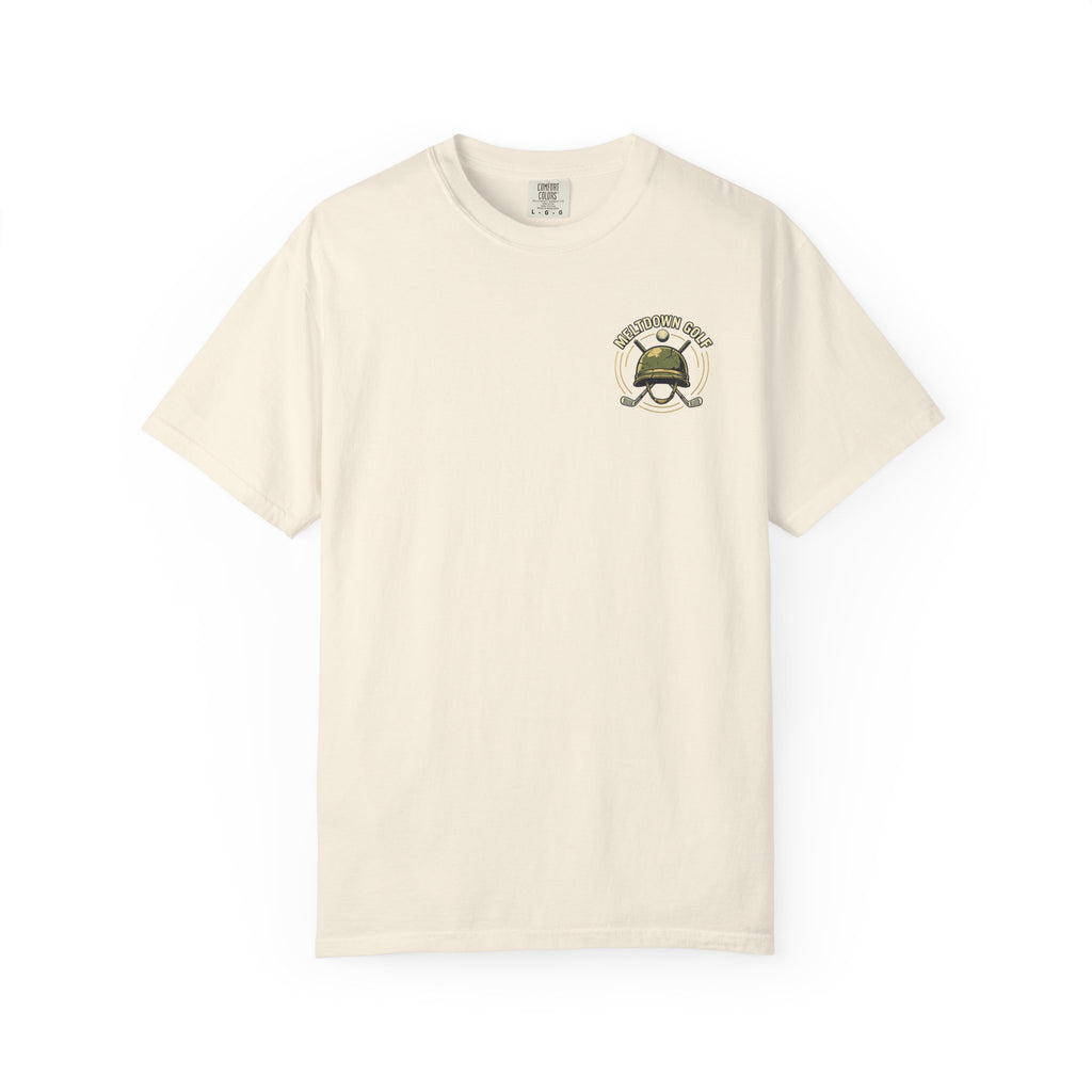 Semper Bogey Golf T-Shirt — "No Fairway Left Behind" Military Golf Tee