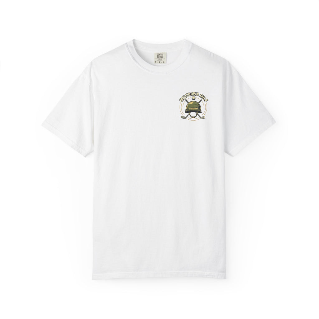 Semper Bogey Golf T-Shirt — "No Fairway Left Behind" Military Golf Tee