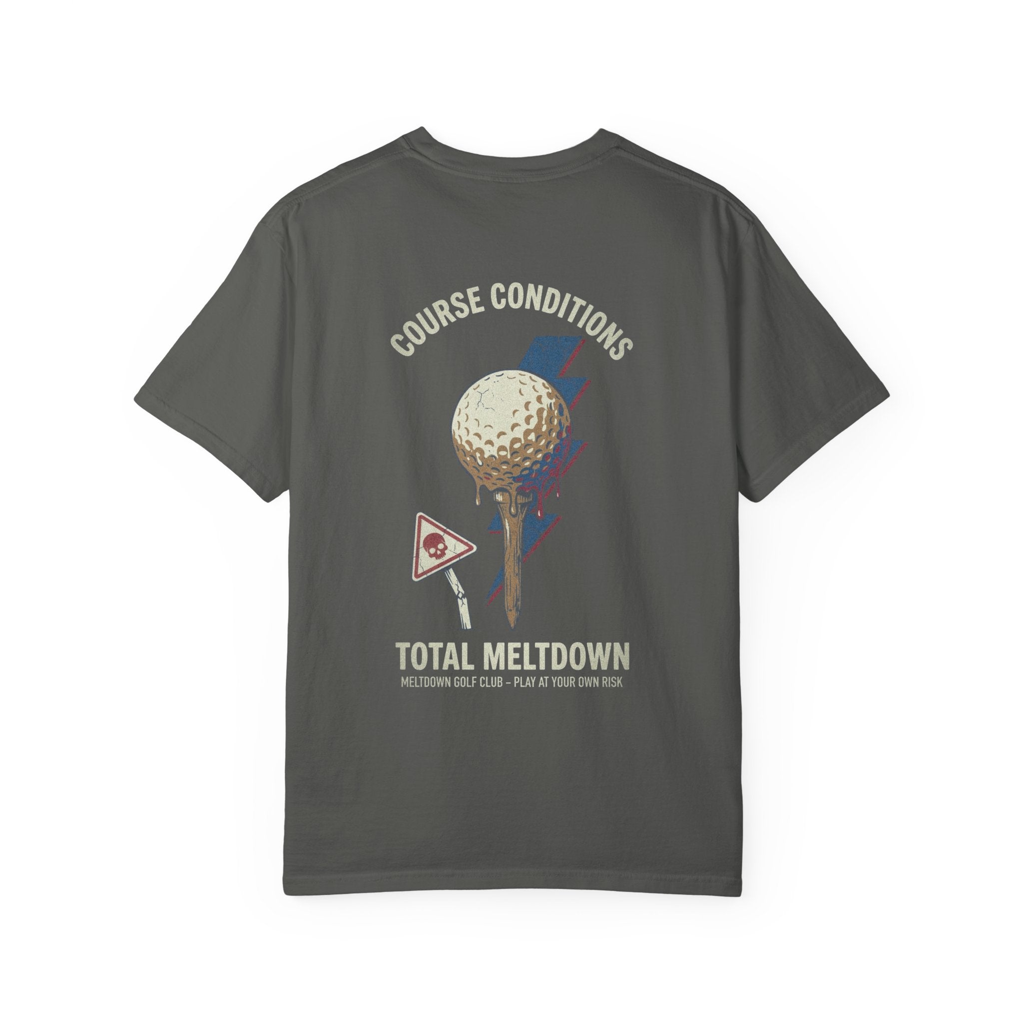 Golf Meltdown T-Shirt — Retro Course Conditions Graphic Tee