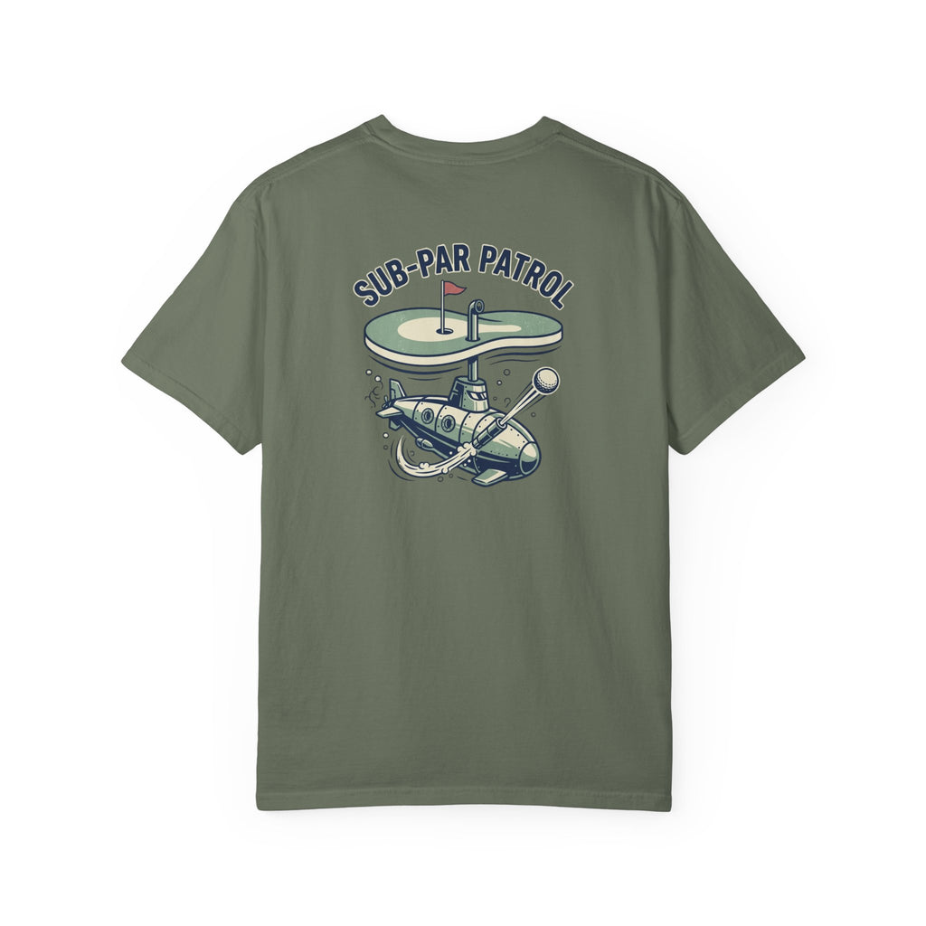Sub-Par Patrol Golf Shirt – Vintage Submarine Funny Golf Graphic Tee