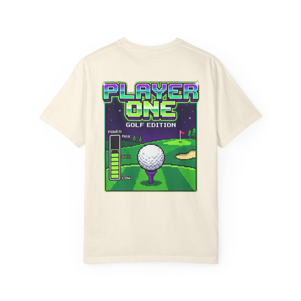 Player One Golf Edition T-Shirt — Retro Pixel Golf Tee