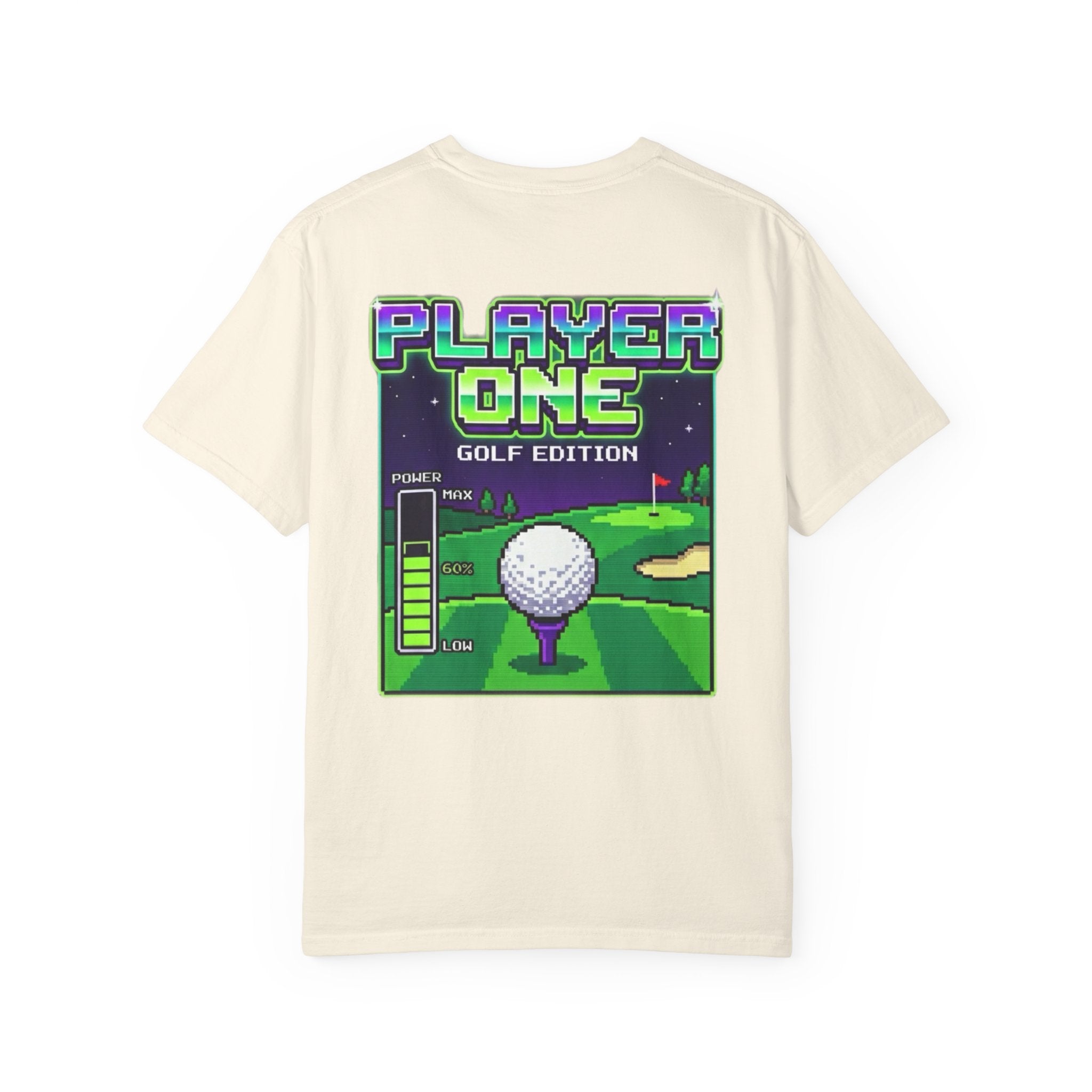 Player One Golf Edition T-Shirt — Retro Pixel Golf Tee