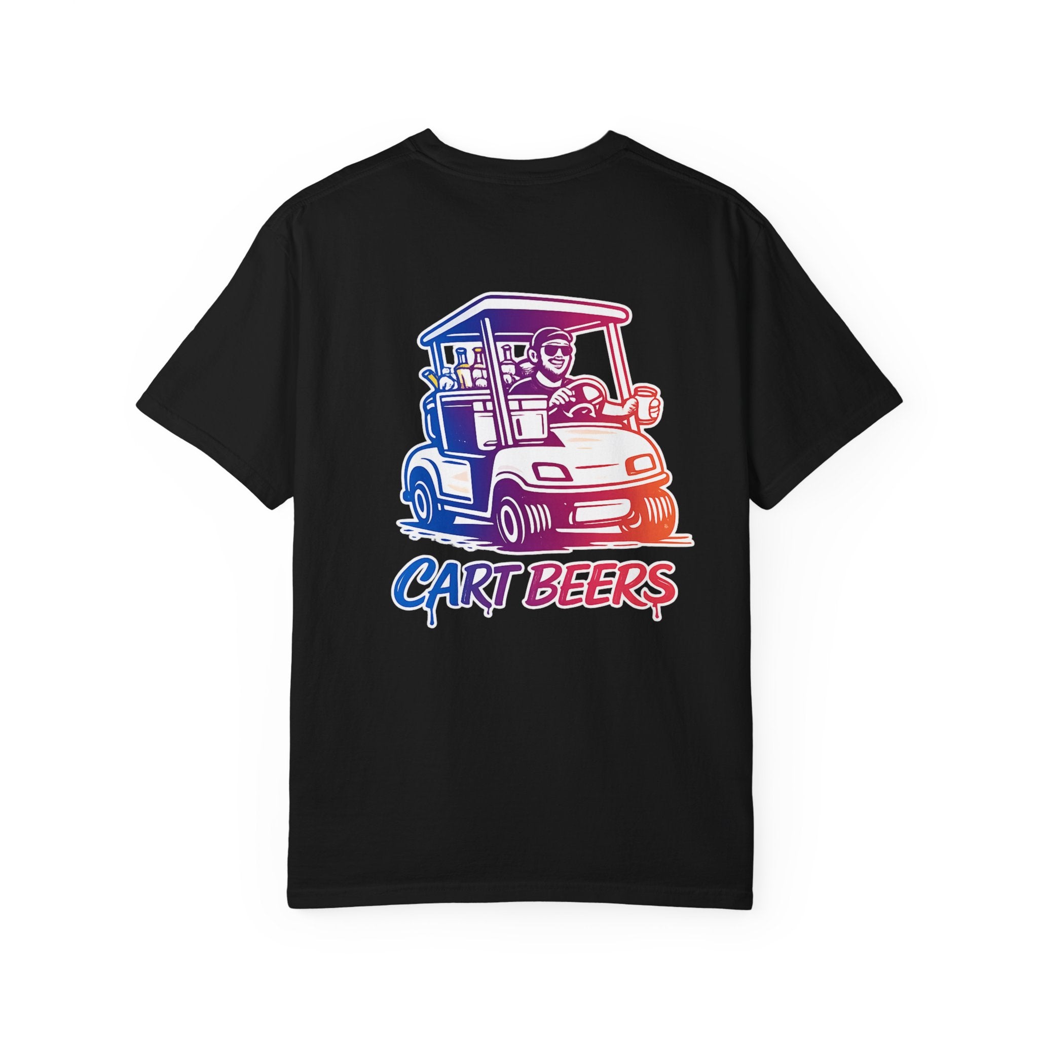 Golf Cart T‑Shirt — "Cart Beers" Vintage Golfing Tee