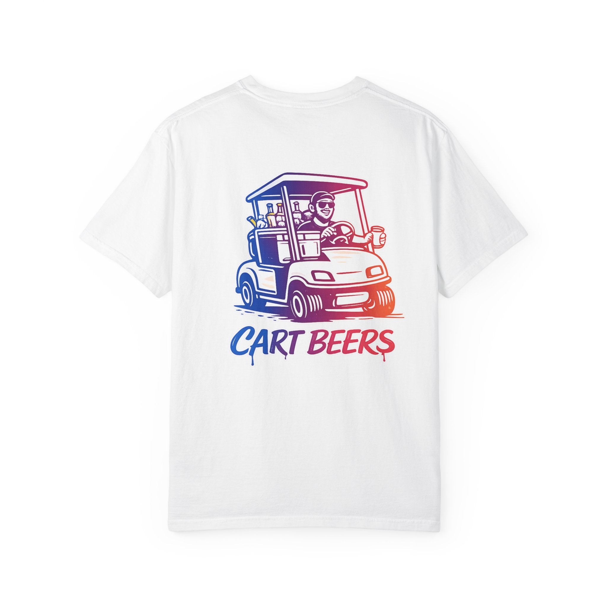 Golf Cart T‑Shirt — "Cart Beers" Vintage Golfing Tee