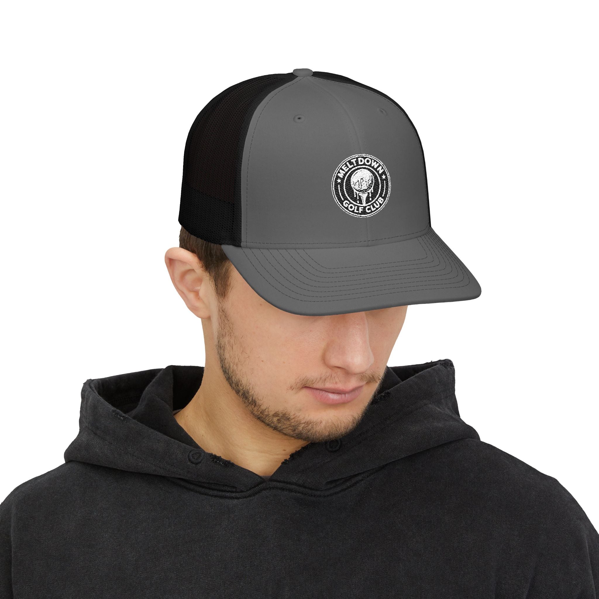 Meltdown Golf Club Embroidered Trucker Cap