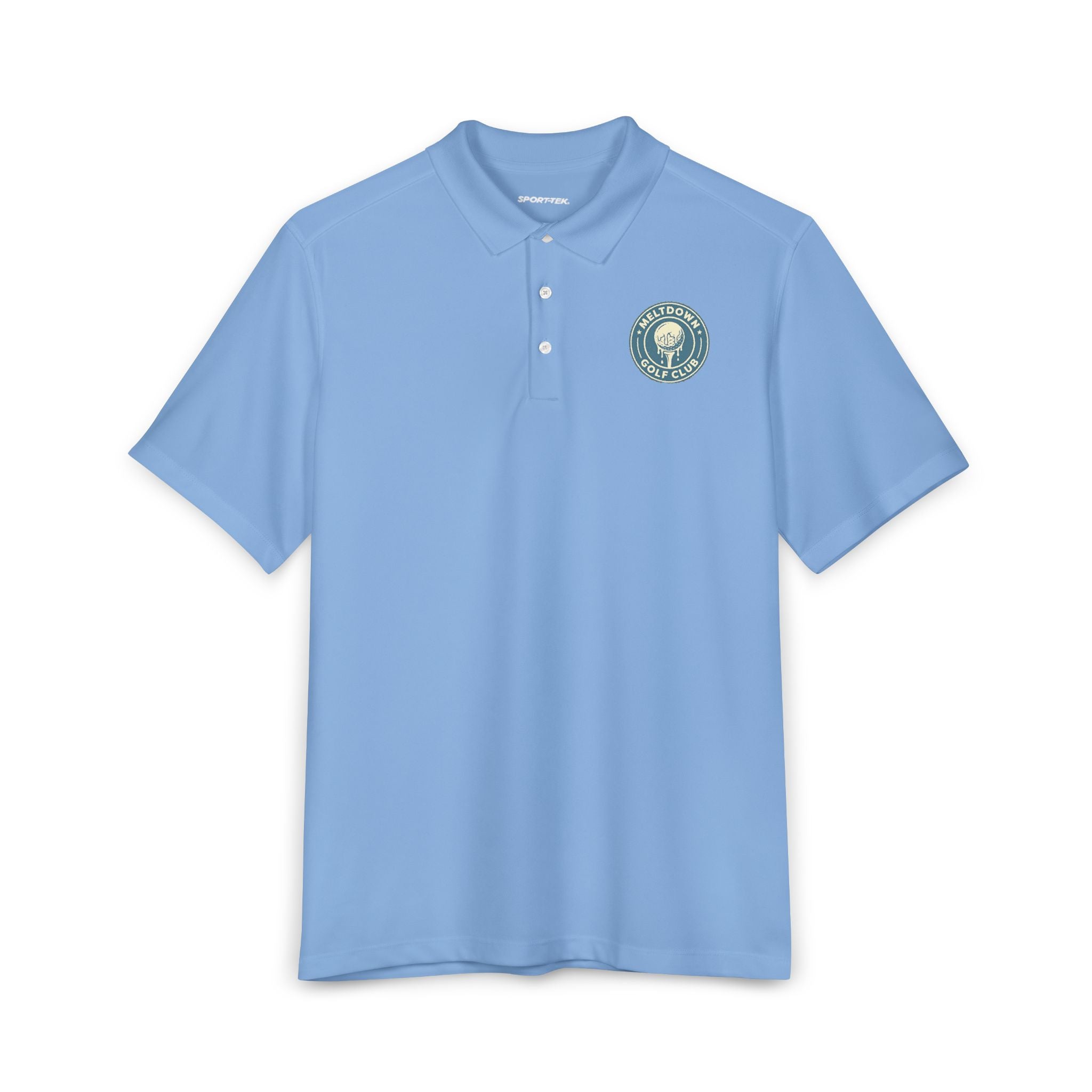 Meltdown Logo Polo Shirt — Sport-Tek UV Micropique Men's Polo