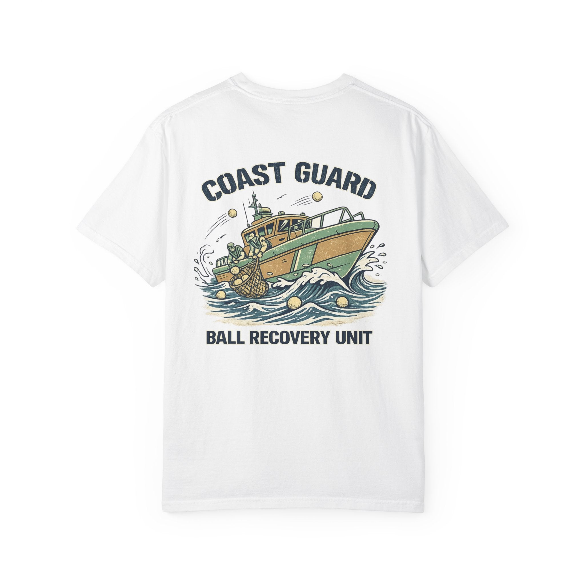 Coast Guard Ball Recovery Unit Golf Shirt – Vintage Nautical Golf Tee