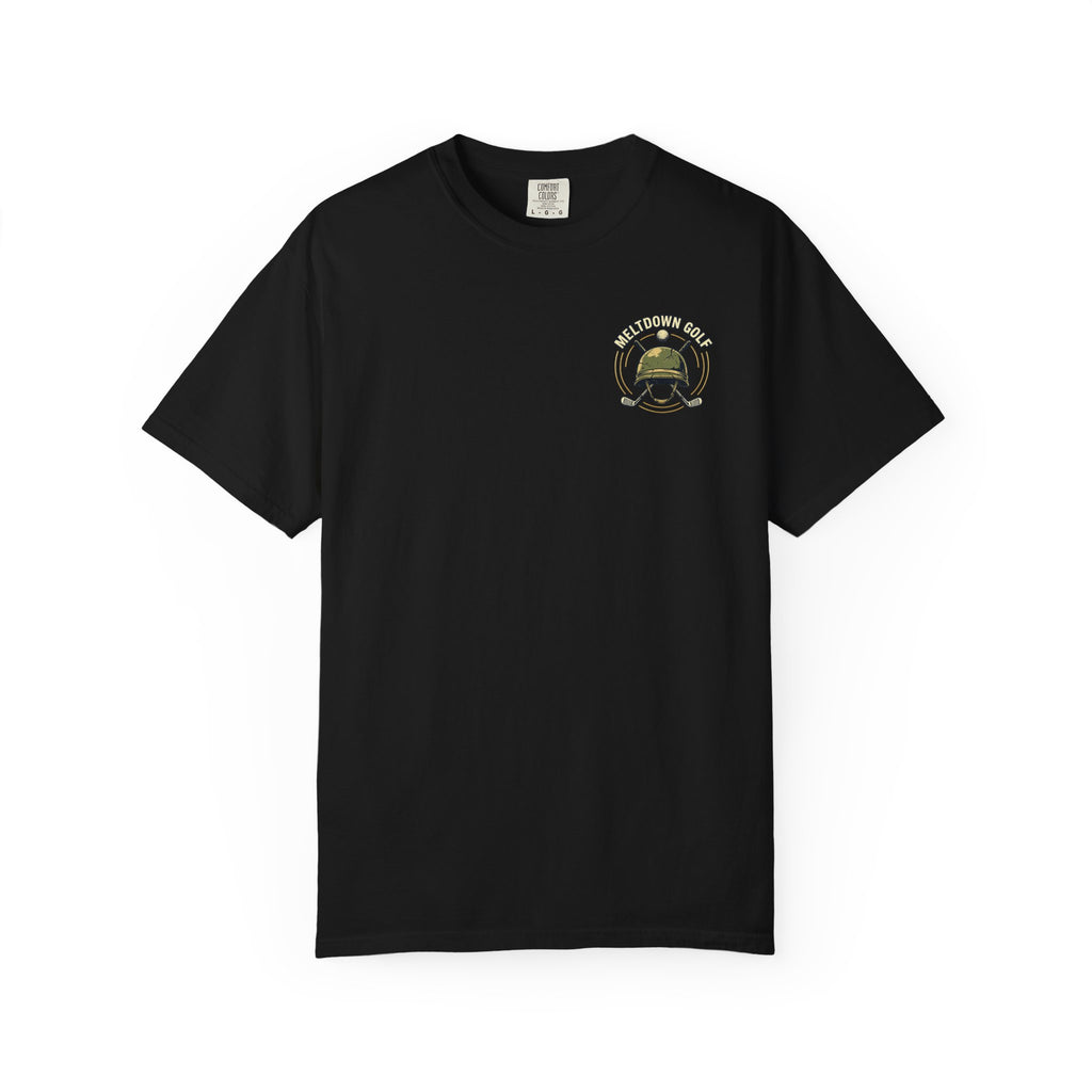 Semper Bogey Golf T-Shirt — "No Fairway Left Behind" Military Golf Tee